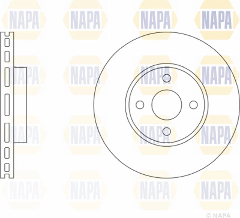 Se adapta a Toyota Corolla 2001-2004 1.8 2.0 D disco de freno delantero NAPA 4351213022 Foto 2 de 2