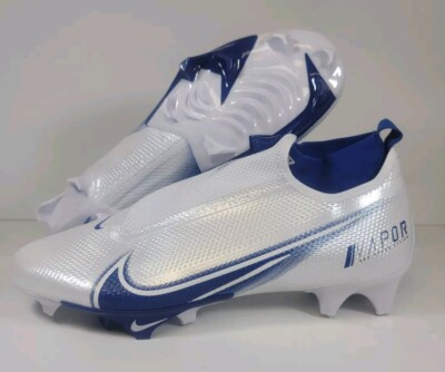 Nike Vapor Edge Pro 360 Low Football Cleats Men's Size 15 White Blue  CV6345-107