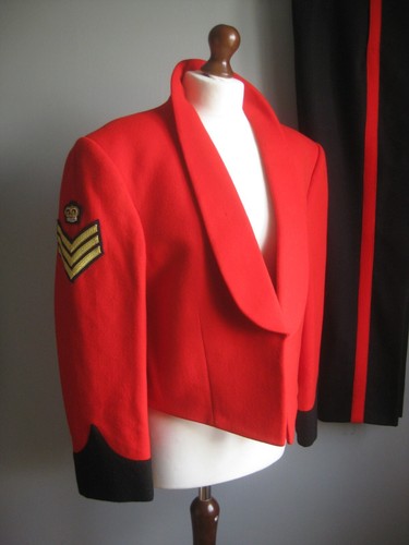 British Army Uniform Colour Sergeant infantry mess dress 40 42 jacket 2003 red - Picture 2 of 12