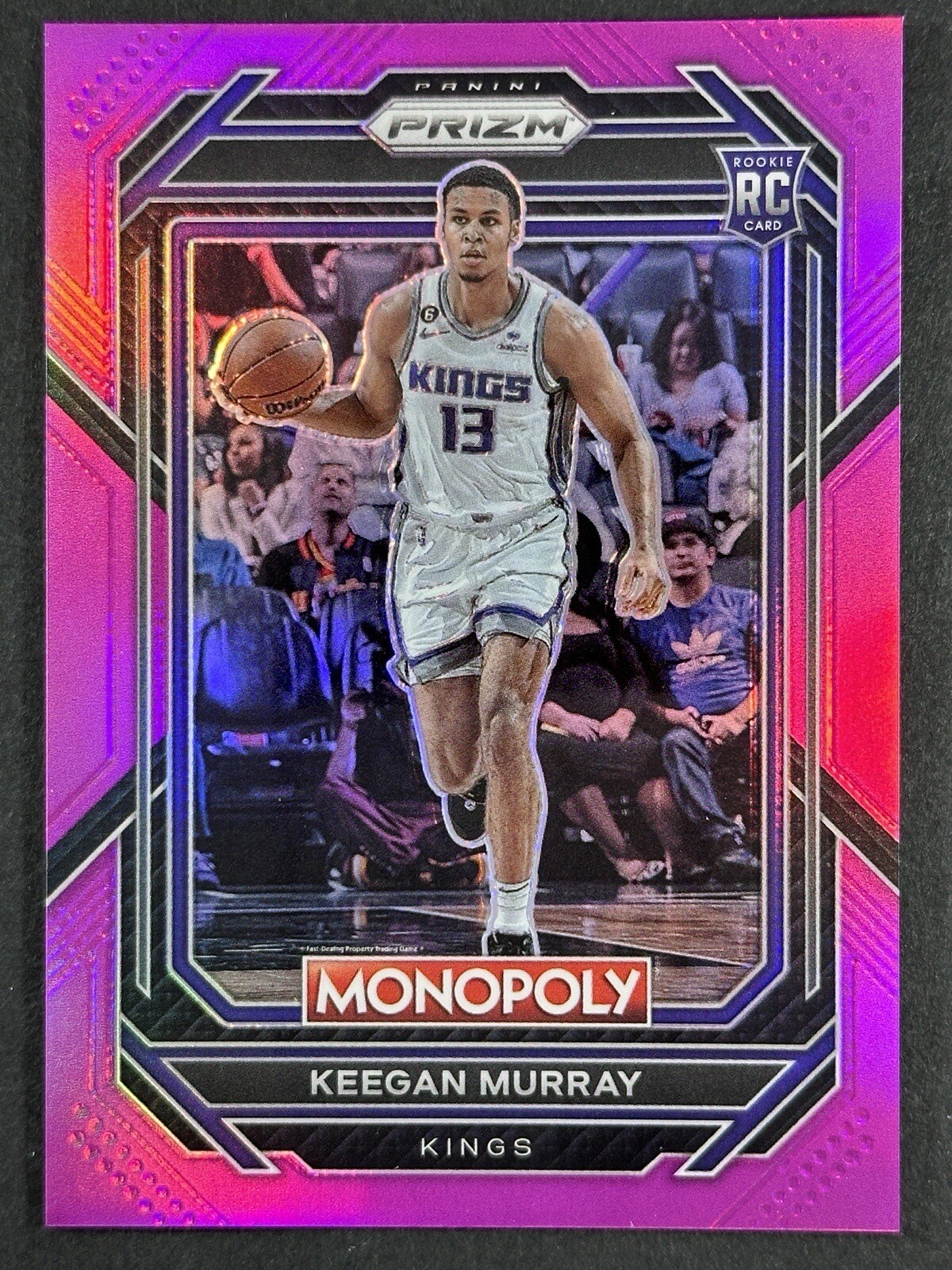 2022-23 Panini Monopoly Prizm Keegan Murray Pink Prizm /149 #78 Rookie RC