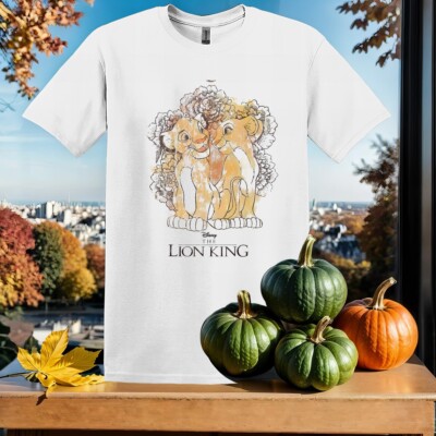 König der Löwen Simba und Nala T-Shirt Kinder Hoodie Herren Damen Unisex Tshirt SX180