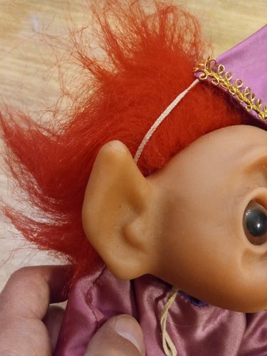 ❤️ 1977 DAM Magician Troll 9" Doll Rare Norfin Red Hair Denmark Ace Tico Russ - Picture 3 of 17