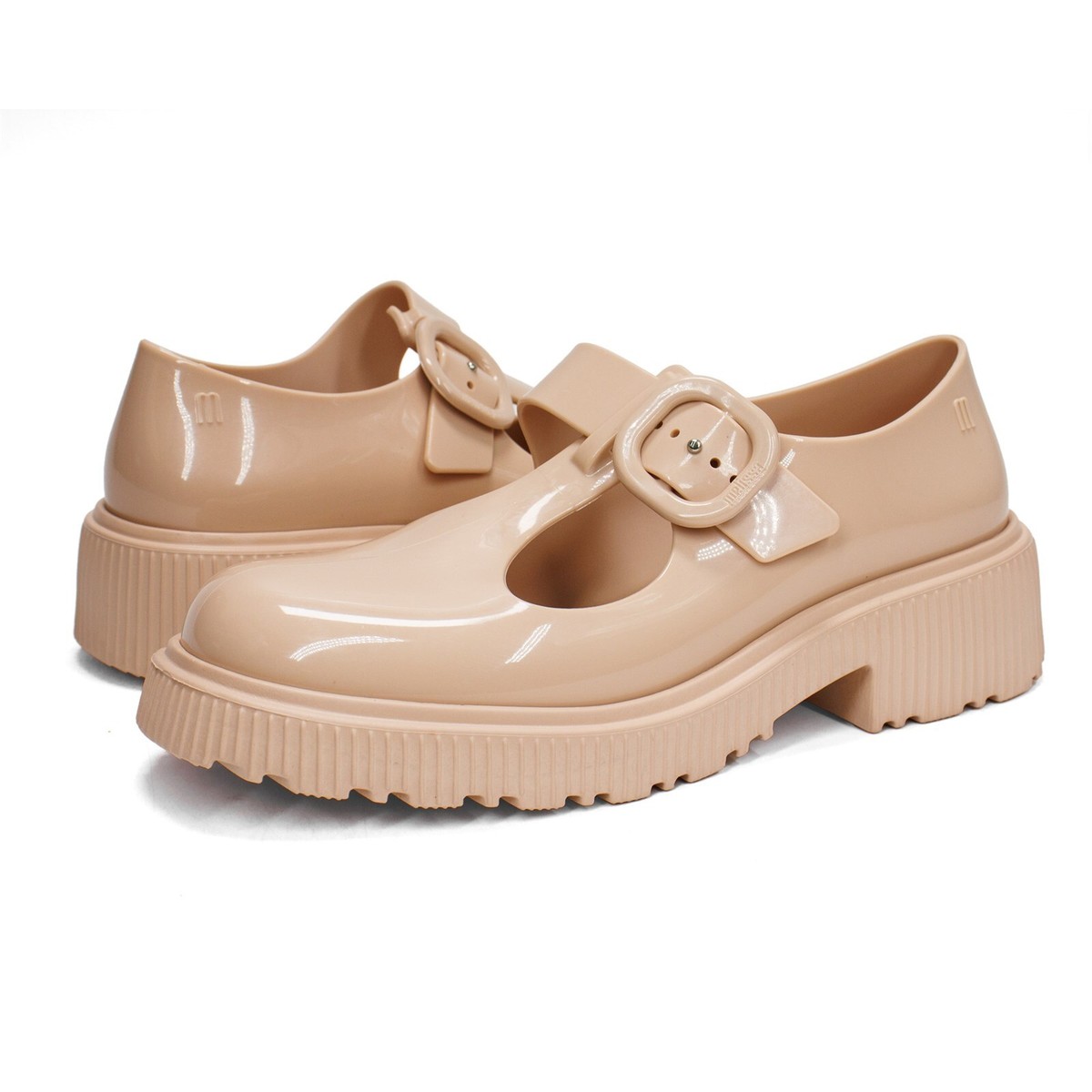 Melissa Women's Jackie Curvy Moccasin Shoe with Metal Pin Closure