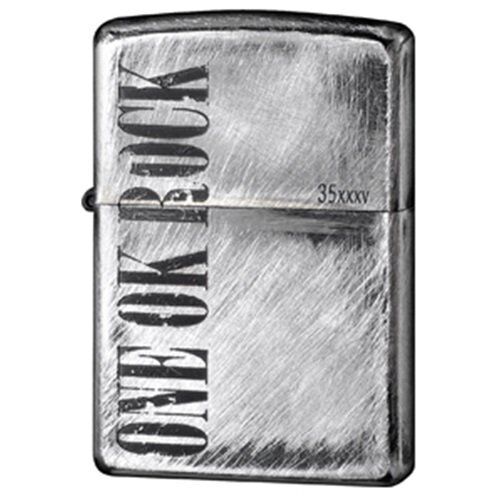 ONE OK ROCK Japan Tour 2015 35xxxv Official Zippo Oil Lighter Silver Brass  Black