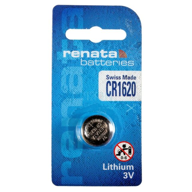Renata Watch Batteries CR 1620 Battery - Swiss Made Longest Expiry. Lithium Ion