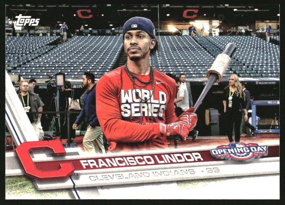 2017 Topps Opening Day 122B Francisco Lindor SP World Series