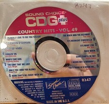 SC8247      COUNTRY HITS SOUND CHOICE KARAOKE CDG HARD TO FIND