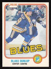 1981-82 O-Pee-Chee OPC #293 Blake Dunlop Pack Fresh Set Break Card TCCCX
