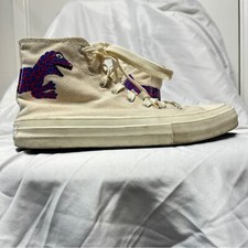 Paul Smith Kirk Ivory Dino Lace Up High Top Sneakers Big Boy Size 36 US 4 