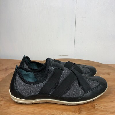 Ecco Shoes 38 Womens 7 Slip On Sneakers Black Walking Casual Loafers Light