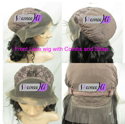 Perruque Full Lace 100% Cheveux Humains Indiens Remy - Longueur 20" - Noir 1B - Naturel Et Indétectable