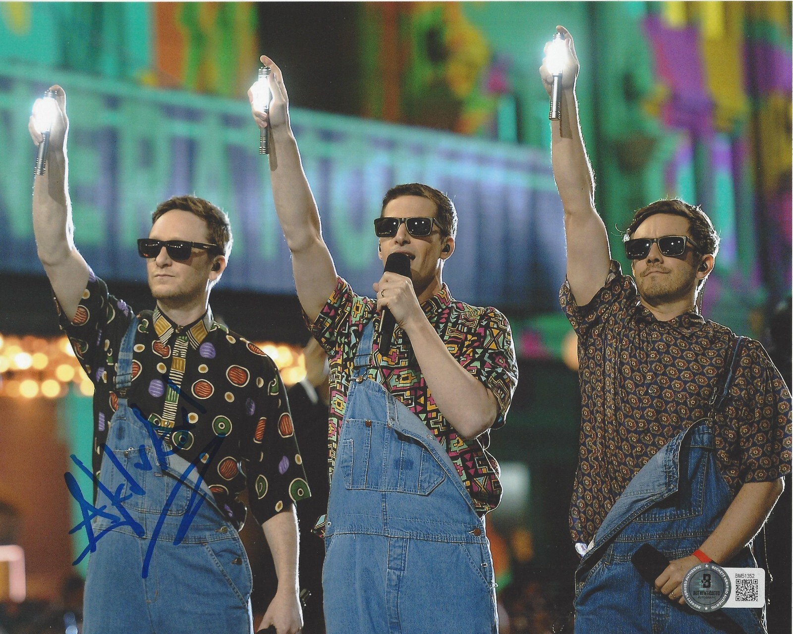 Akiva Schaffer Autographed Signed The Lonely Island 8X10 Photo 3 Snl Group Beckett Beckett COA 