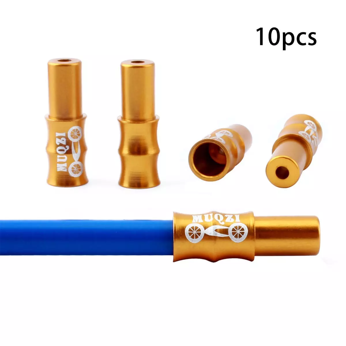 10x Bike Cable End Caps Crimping Tool for 4mm Line Pipe Replacement Parts