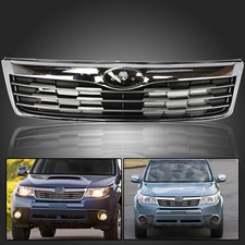 Kspeed Front Bumper Mesh Grille Chrome For 2009-2010 Subaru Forester 91191sc001 Kspeed Front Bumper Mesh Grille Chrome For 2009-2010 Subaru Forester 91191sc001