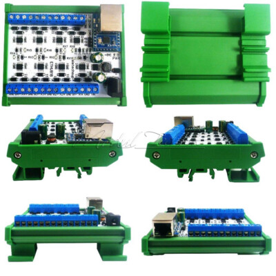 DC12-24V 8CH Ethernet Network RJ45 to 8 Port RS485 HUB Converter for UDP TCP Mod