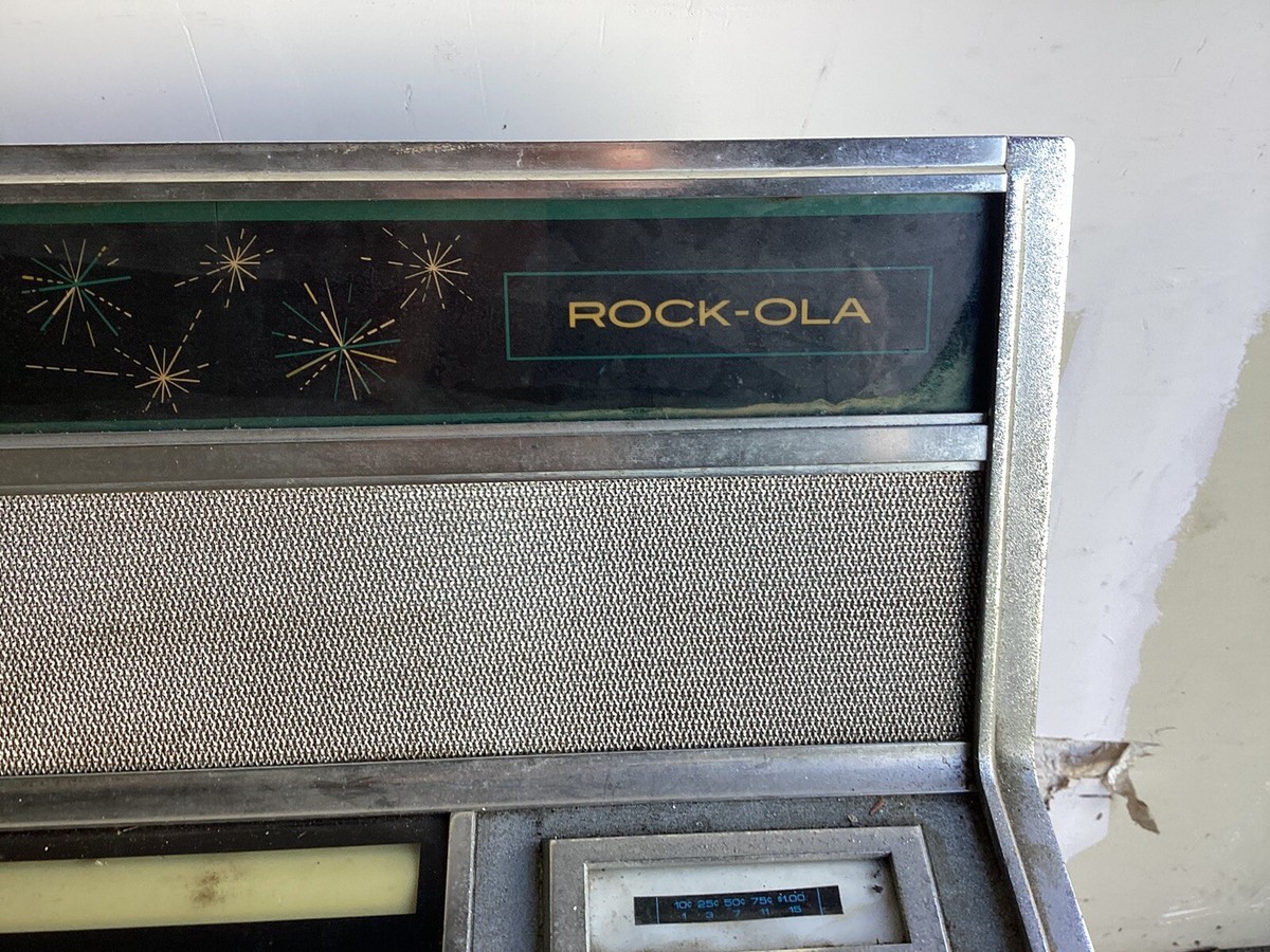 Rock Ola Jukebox 441 Record Player 1969 Music Keys Rare Powers On