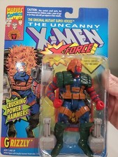 Vintage Uncanny X-Men X-Force Grizzly Action Figure Marvel Toy Biz 1993