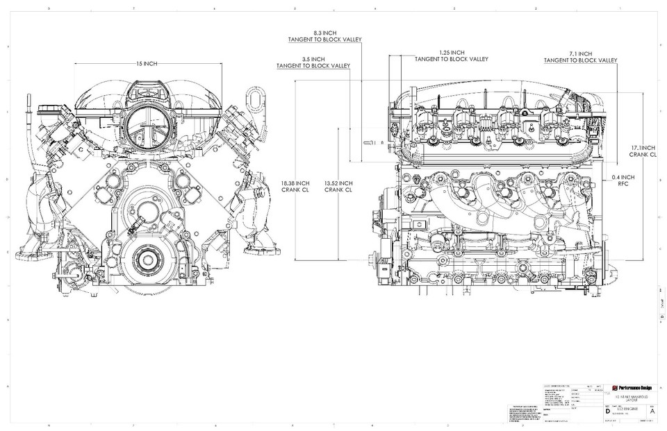 Performance Design LS3 XS 103mm Intake Manifold Rectangle Port L99 L76 ...
