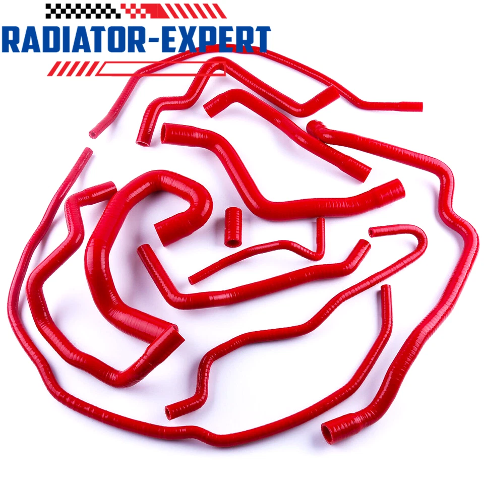 Manguera de radiador de silicona para Ford Focus Duratec MZR 1,8 L 2,0 L DOHC 2000-2016 12 piezas Foto 3 de 4