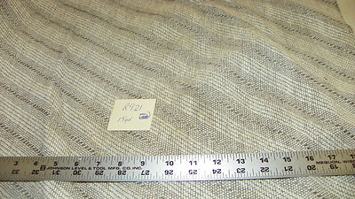 Gray White Stripe Nylon Print Upholstery Fabric 1 Yard  R921