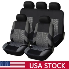 For Car Truck SUV 9X Full Set Universal Auto Seat Covers Protector Front Rear A