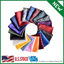 Wedding Set Mens Handkerchief Lot 20-Pcs Assorted Silk Pocket Square Party NEW