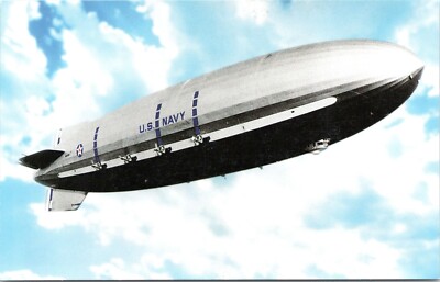 Reprint Postcard- USS Macon, Airship, US Navy - Zeppelin, Dirigible, Blimp