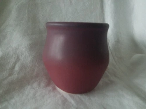 Early Van Briggle Mulberry Small Plum Vase 3 1/2" T x 3 1/2" D