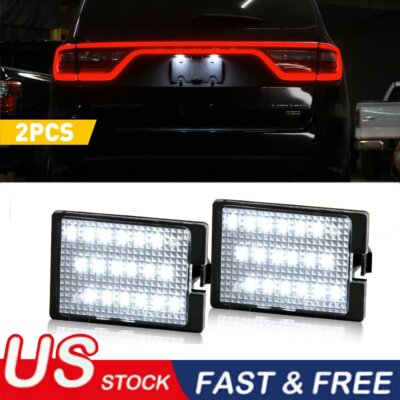 2x LED License Plate Light Lamp SET ''SUPER BRIGHT'' For 2014-2021 Dodge Durango