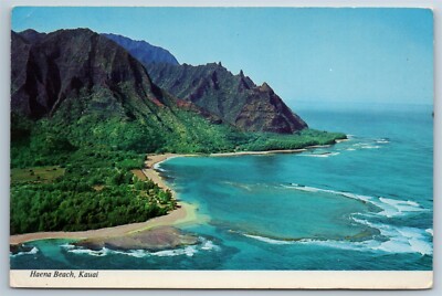 Postcard Haena Beach Island Of Kauai Hawaii Continental 4X6 A3H