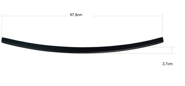 OmniPower® Ladekantenschutz Schwarz FüR Hyundai Santa Fe Typ: 2012--image
