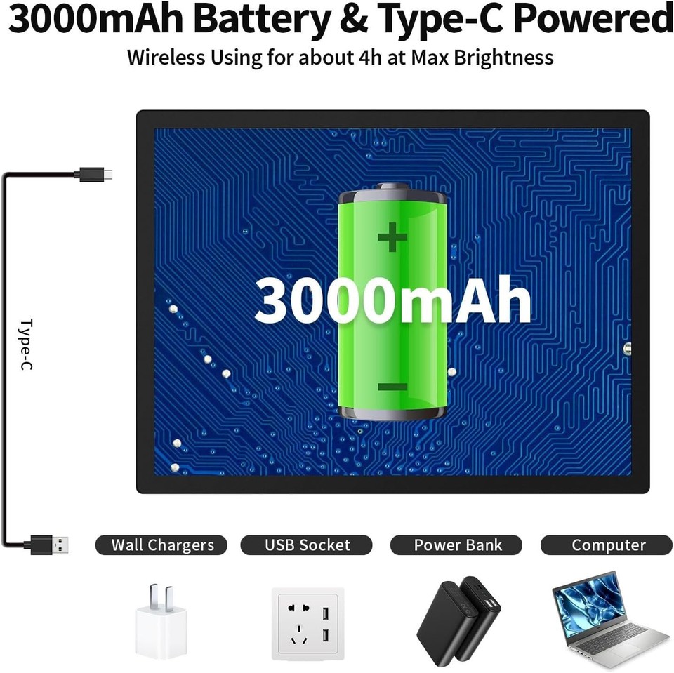Light Box A3 w/Bag Stand 3000mAh Battery Rechargeable Led Light Pad USB