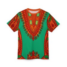 African Dashiki Print T-Shirt   Vibrant Tribal All-Over Tee