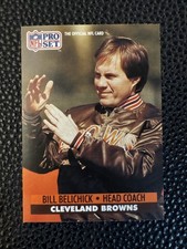 1991 Pro Set Bill Belichick #126 Cleveland Browns Rookie
