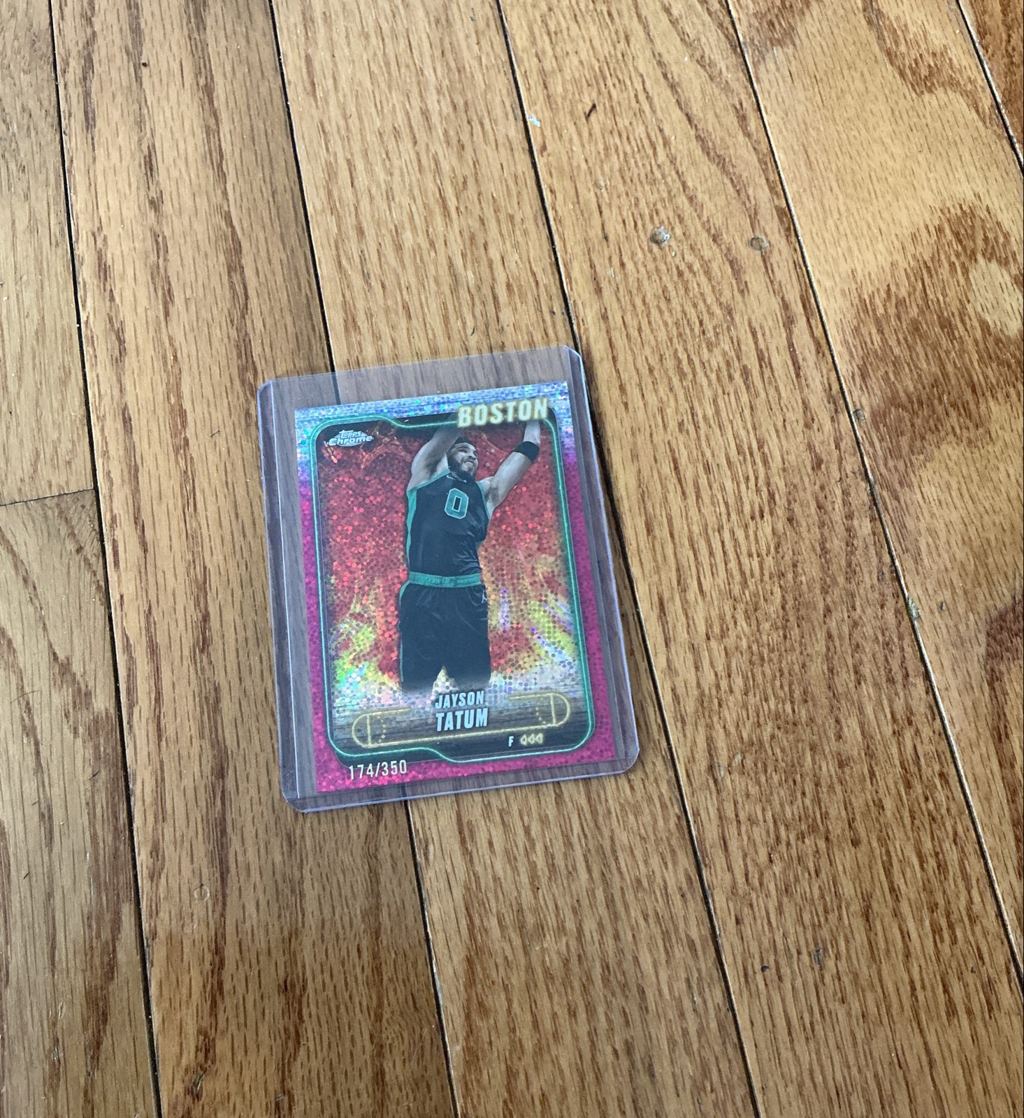 2024-25 Topps Chrome - Jayson Tatum #51 Magenta Speckle Refractor /350