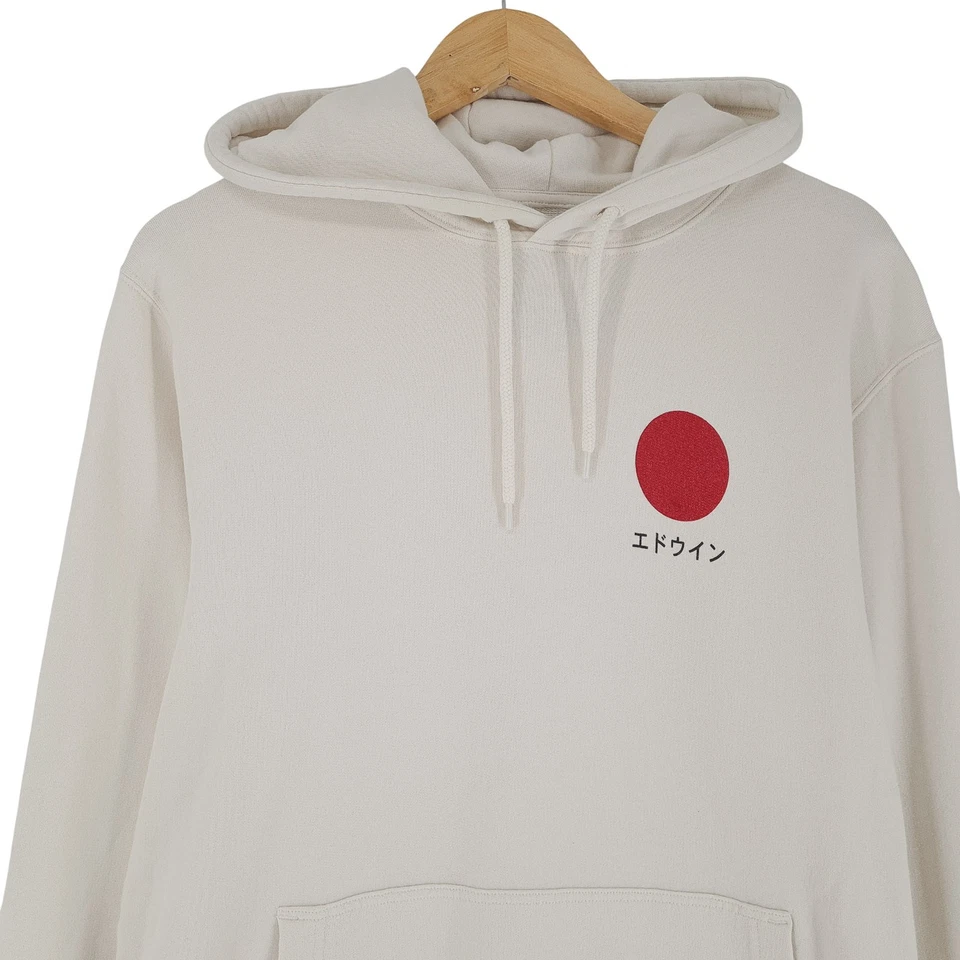 Edwin Sudadera Hoodie Mujer Blanca Algodón Vo8 Tamaño S - Imagen 2 de 4