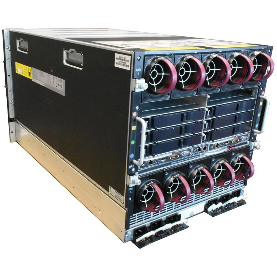 HP BladeSystem c7000 Enclosure 507019-B21 Chassis 2x 503826-001 6x PWS - Bild 2 von 4