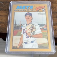 Brandon Sproat 2026 Topps Heritage Gold Border /50 New York Mets No. 118