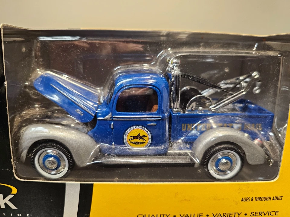 Camión de remolque Ford US Mail 1940 K-Line Kruisers azul/sil 1/43 diecast raro nuevo en caja Foto 3 de 4