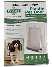 PetSafe Premium Plastic Pet Door White, Small PPA00-10958 Open Box Sealed Items