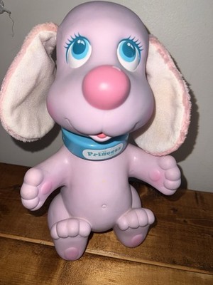 Vintage Rub A Dub Doggie Doggy Puppy Tyco Swivel Head Pink Bath toy Princess