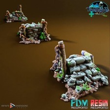 Ruined Suspension Bridge - Torbridge Cull Wargaming Terrain D D DnD