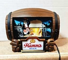 Vintage~ 1960s Hamm’s Beer~Flipper Barrel Motion Sign ~ Lighted Version~ Working