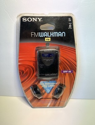 NEW  NIP Sony Walkman FM Stereo SRF-46 Sealed Vintage 1999 MINT