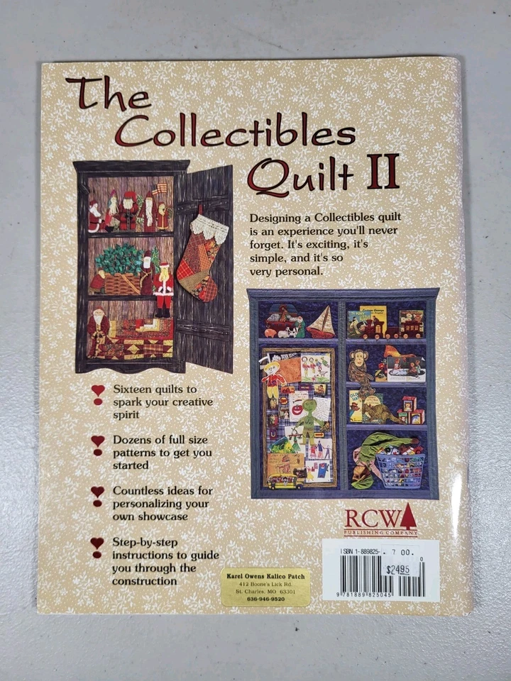 Libro de patrones The Collectibles Quilt II de Wendy Etzel Showcase of Memories Foto 2 de 2