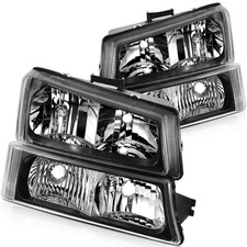 For 2003-2007 Chevy Silverado Avalanche 1500 Headlights Assembly Lhrh Pair For 2003-2007 Chevy Silverado Avalanche 1500 Headlights Assembly Lhrh Pair