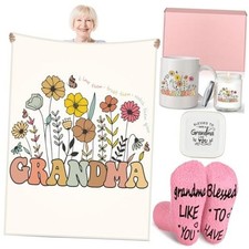 6 Pcs Christmas Grandma Gifts from Grandkids, Best Grandma Ever Gifts for