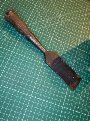 Vintage Timber Framing Wood Chisel Slick ~ 2'' ~w/ Original Handle