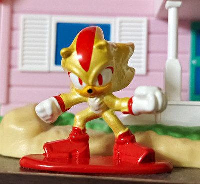 Sonic the Hedgehog Seltene Super Shadow Metallfigur Jada Toys Nano Metalfigs