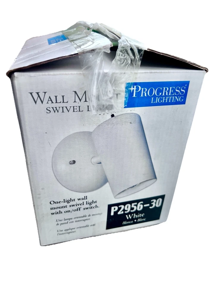 Progress Lighting P2956-30 Wall Mount White Indoor Swivel Single Light Fixture - Image 2 of 4
